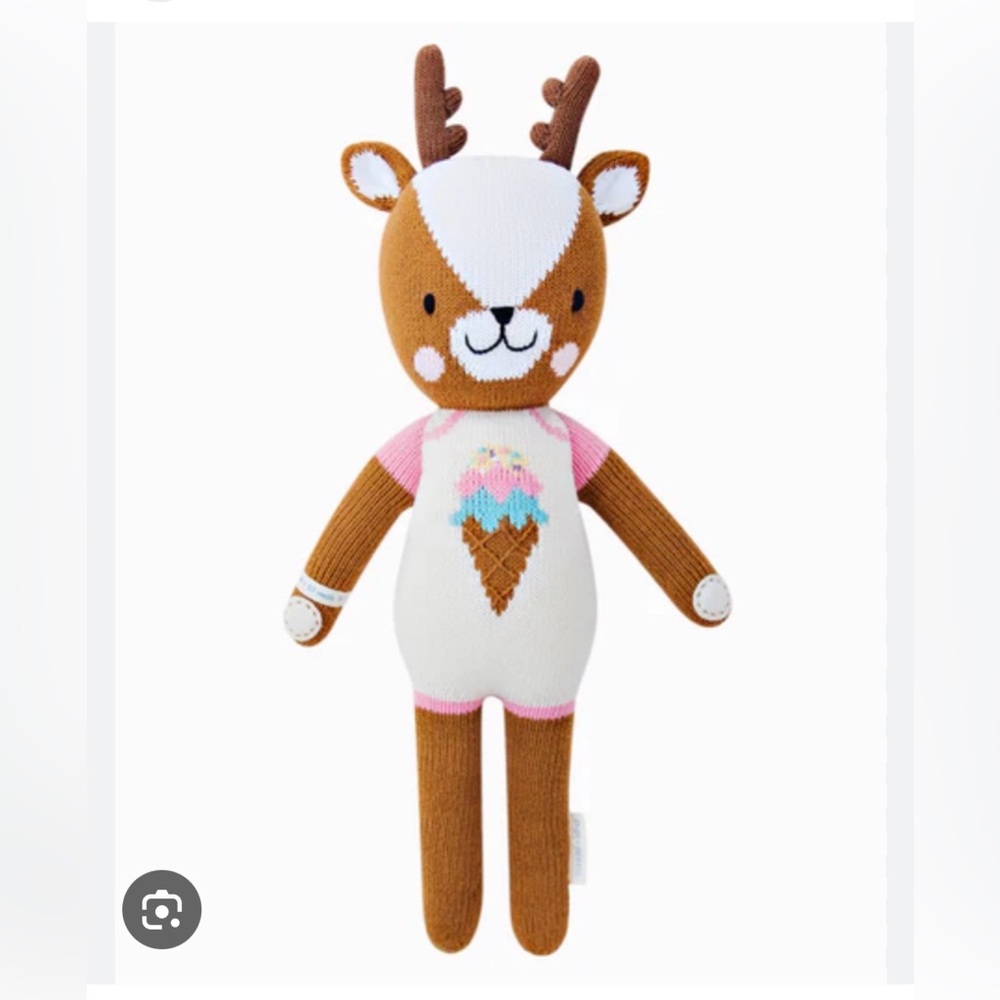 Cuddle + Kind Hand-Knit Willow the Deer Plush Stuffed Animal